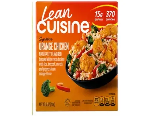 Lean Cuisine Orange Chicken frozen meal package