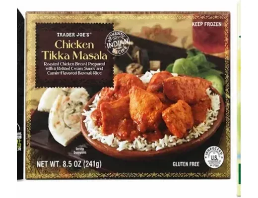 Trader Joe's Chicken Tikka Masala frozen meal package